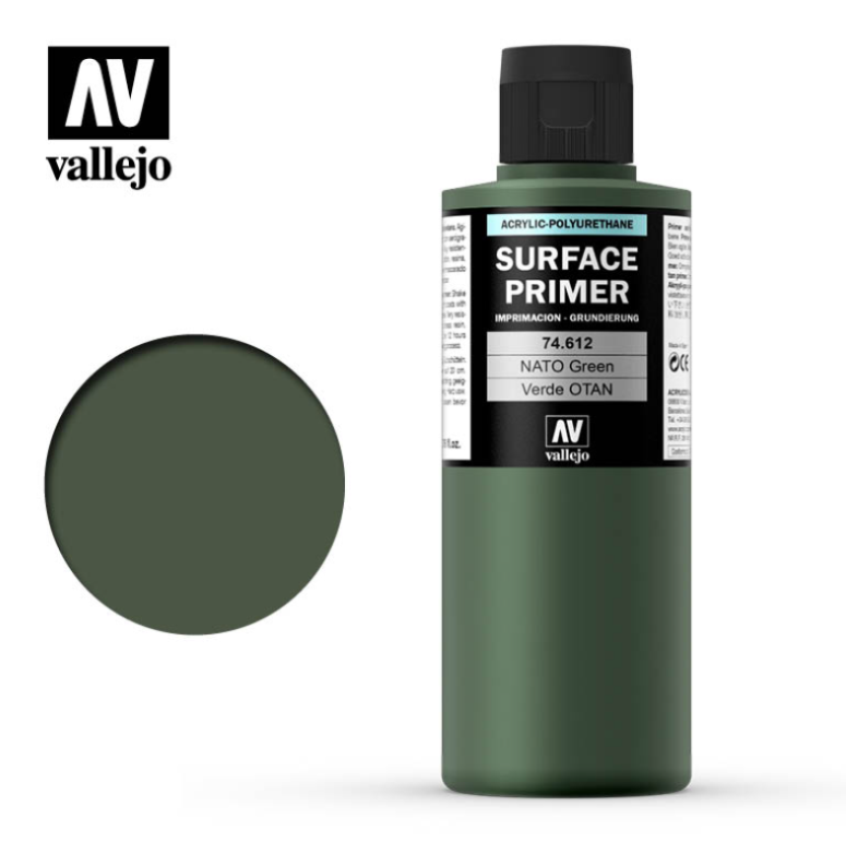 VALLEJO VAL74612 Surface Primer NATO Green FS34094