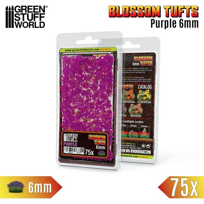 Green Stuff World GSW13005 Blossom Tufts , purple - 6mm , 75St. Green Stuff World GSW13005 Blossom Tufts , purple - 6mm , 75St.