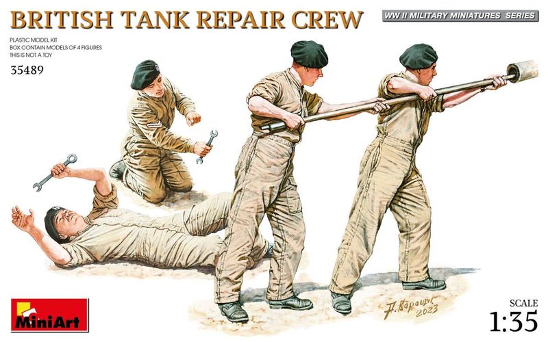 MINIART MA35489 1/35 British WWII Tank Repair Crew ( 4 figures ) MINIART MA35489 1/35 British WWII Tank Repair Crew ( 4 figures )