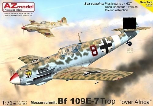 AZ Model AZ7663 1/72 Messerschmitt Me Bf-109E-7 Trop "Over Africa"