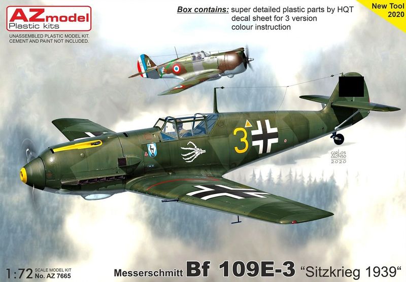 AZ Model AZ7665 1/72 Messerschmitt Me Bf-109E-3 AZ Model AZ7665 1/72 Messerschmitt Me Bf-109E-3 "Sitzkrieg 1939"