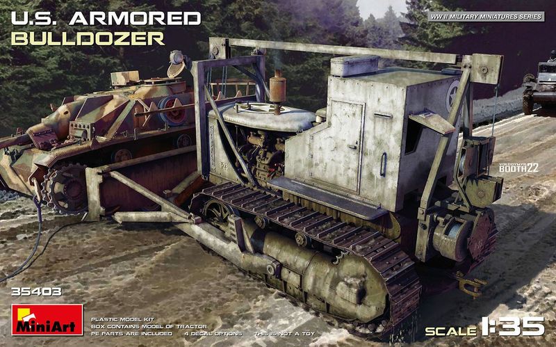 Miniart MA35403 1/35 U.S. Armored Bulldozer Miniart MA35403 1/35 U.S. Armored Bulldozer
