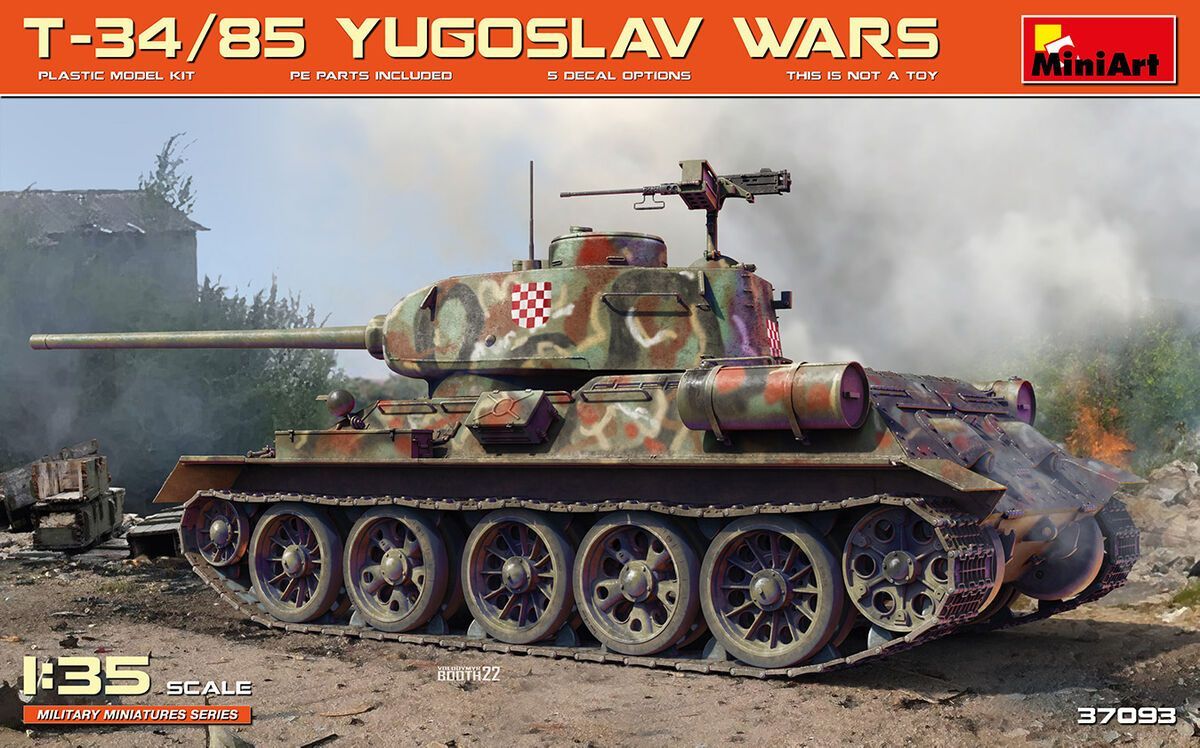 Miniart MA37093 T34/85 Yugoslav Wars