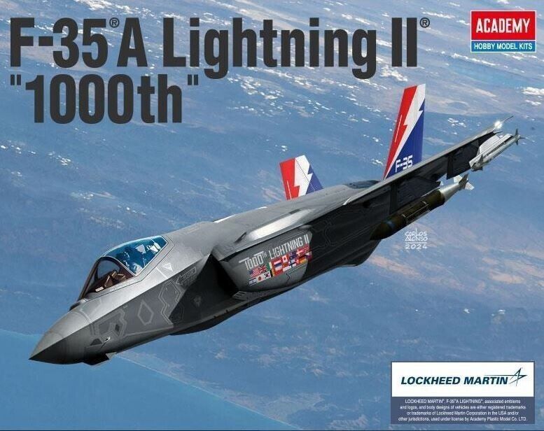 Academy 12591 1/72 Lockheed Martin F-35 A "1000th Lightning II" Fighter Aircraft