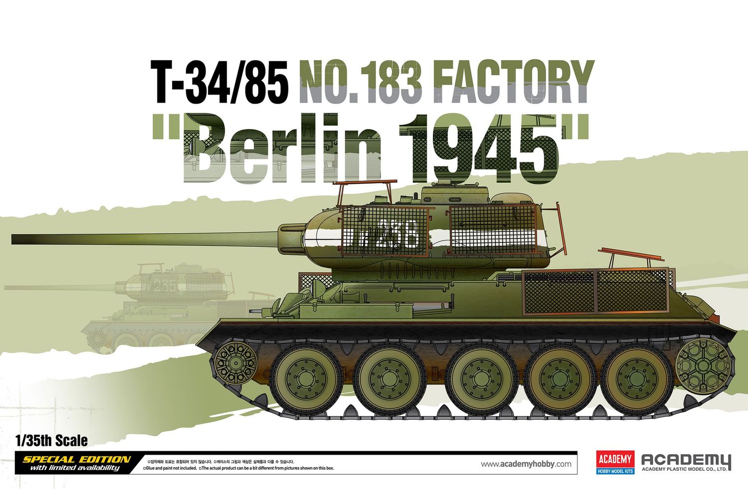 Academy 13295 1/35 Soviet T-34/85 No.183 Factory "Berlin 1945"