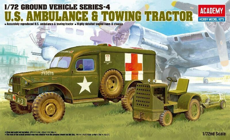 Academy 13403 1/72 U.S. Ambulance & Towing Tractor