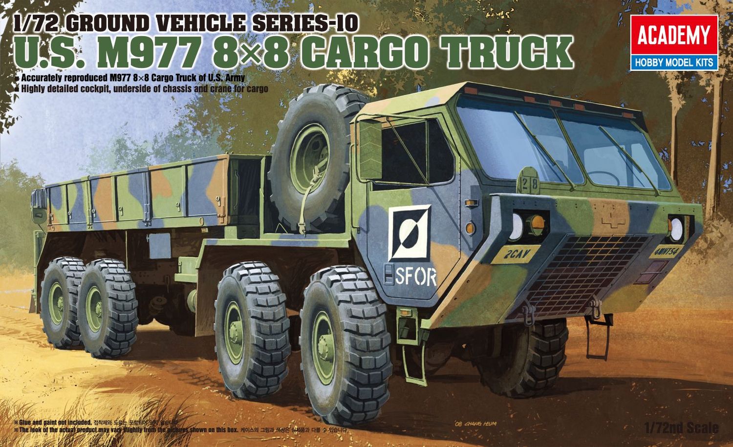 Academy 13412 1/72 U.S. M977 8x8 Cargo Truck