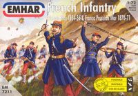 Emhar EM7211 1/72 Crimean War 1854 - 56 & Franco-Prussian War 1870 - 71 - French Infantry