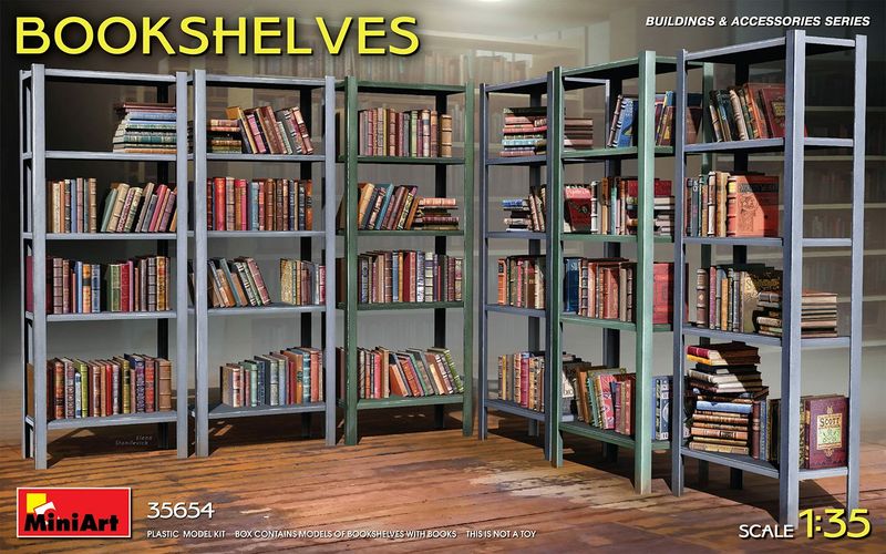 Miniart MA35654 1/35 Bookshelves Miniart MA35654 1/35 Bookshelves