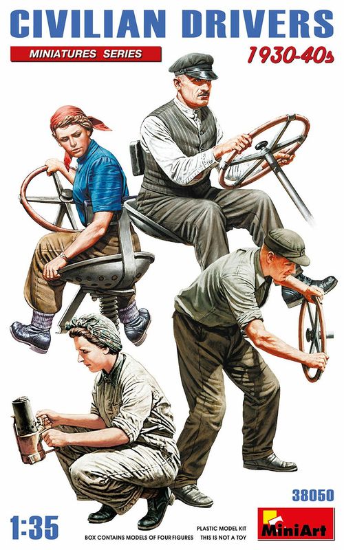 Miniart MA38050 1/35 Civilian Drivers 1930-40s Miniart MA38050 1/35 Civilian Drivers 1930-40s