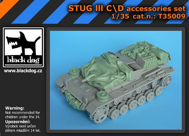 blackdog BDT35009 - 1/35 Stug.III CD Accessories Set for Dragon