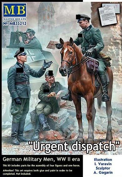 MASTER BOX MB35212 1/35 MASTER BOX MB35212 1/35 "Urgent dispatch" German Military Men - WW.II