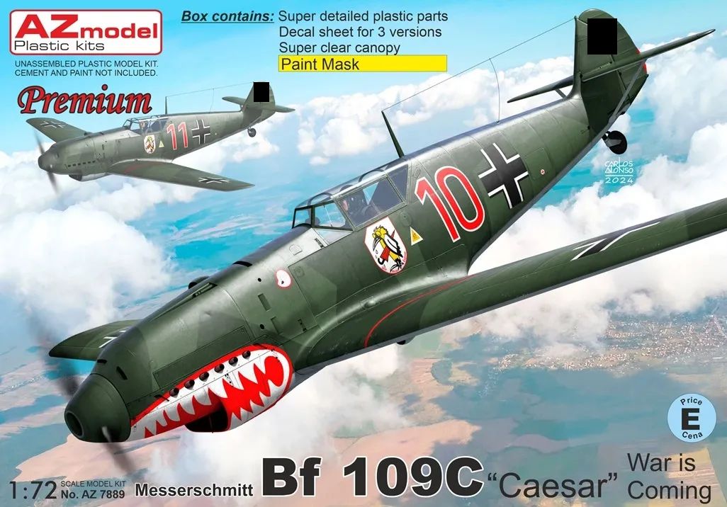 AZ Model AZ7889 1/72 Messerschmitt Bf 109C 'Caesar' - War Is Coming
