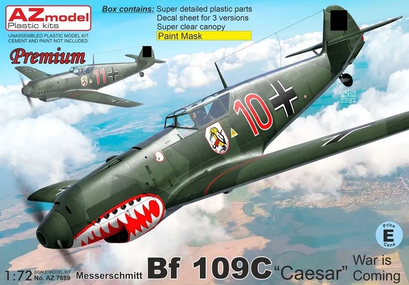 AZ Model AZ7889 1/72 Messerschmitt Bf 109C 'Caesar' - War Is Coming AZ Model AZ7889 1/72 Messerschmitt Bf 109C 'Caesar' - War Is Coming