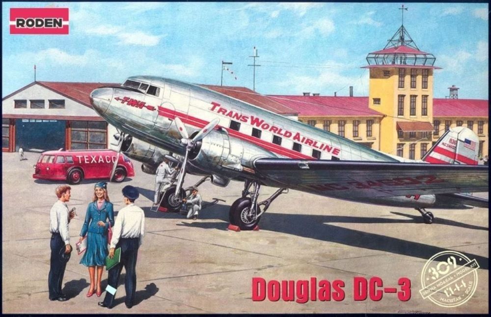 Roden RD309 1/144 Douglas DC-3 Trans World Airlines - ANGEBOT !!