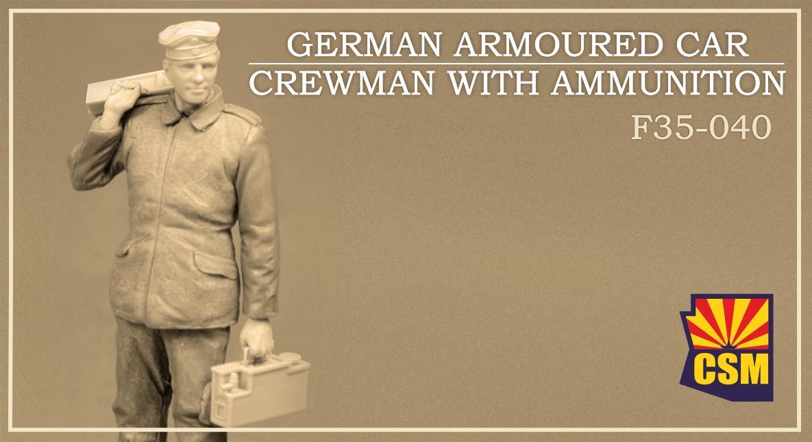 COPPERSTATE CSMF35040 1/35 German Armoured Car Crewman w/ Ammunition