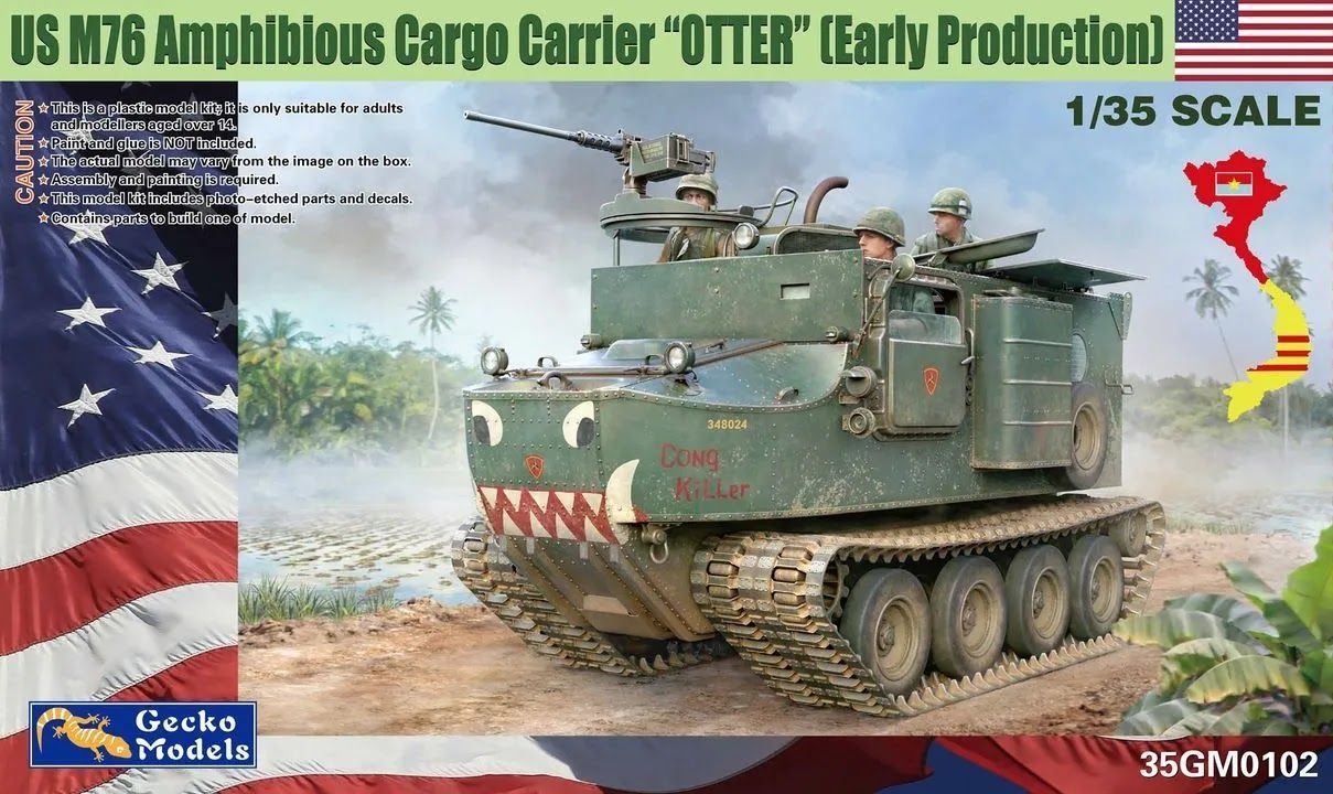 Gecko Models 35GM0102 1/35 US M76 Amphibious Cargo Carrier "Otter" ( Early Production )