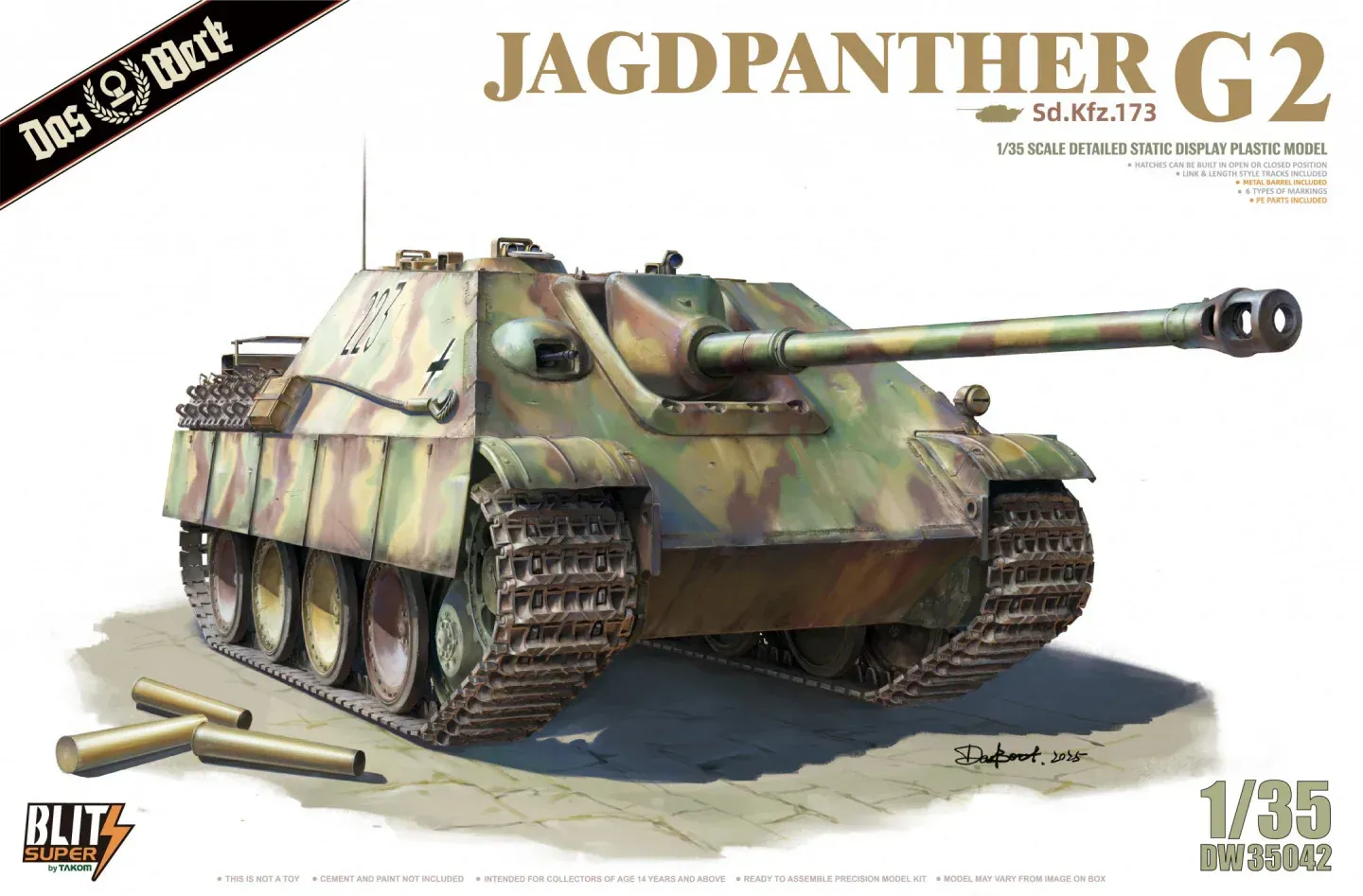 Das Werk DAW35042 1/35 Sd.Kfz. 173 , Jagdpanther G2 - 'SUPER BLITZ'