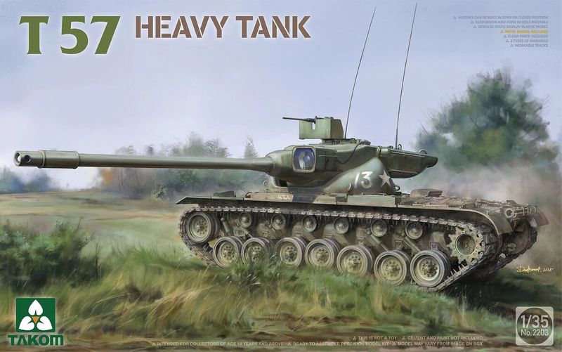 TAKOM TAK2203 1/35 T57 Heavy Tank TAKOM TAK2203 1/35 T57 Heavy Tank