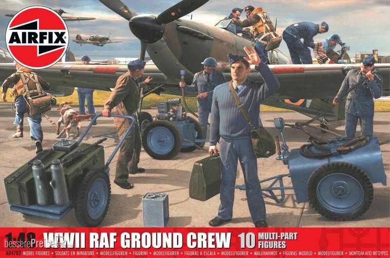 Airfix AF04702 1/48 WWII RAF Ground Crew Airfix AF04702 1/48 WWII RAF Ground Crew
