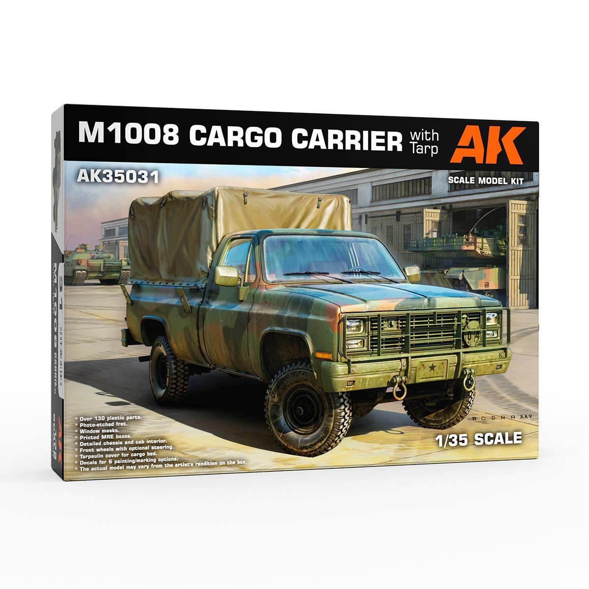 AK INTERACTIVE AK35031 - M1008 Cargo Troop Carrier w/ Tarp