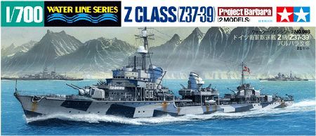TAMIYA TM31908 1/700 German Destroyer Z CLASS ( Z37-39 ) , 2er - Set !!