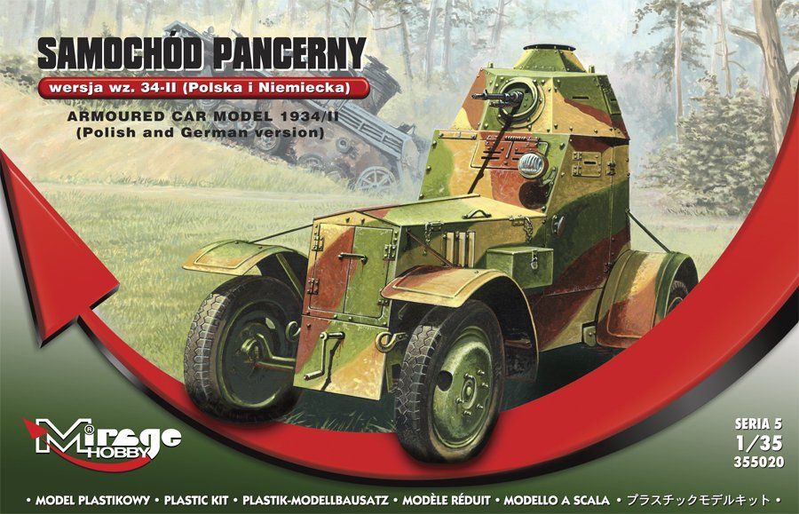 Mirage MIR355020 1/35 WW.II Samochód Pancerny wz. 34 Polish Armored Car