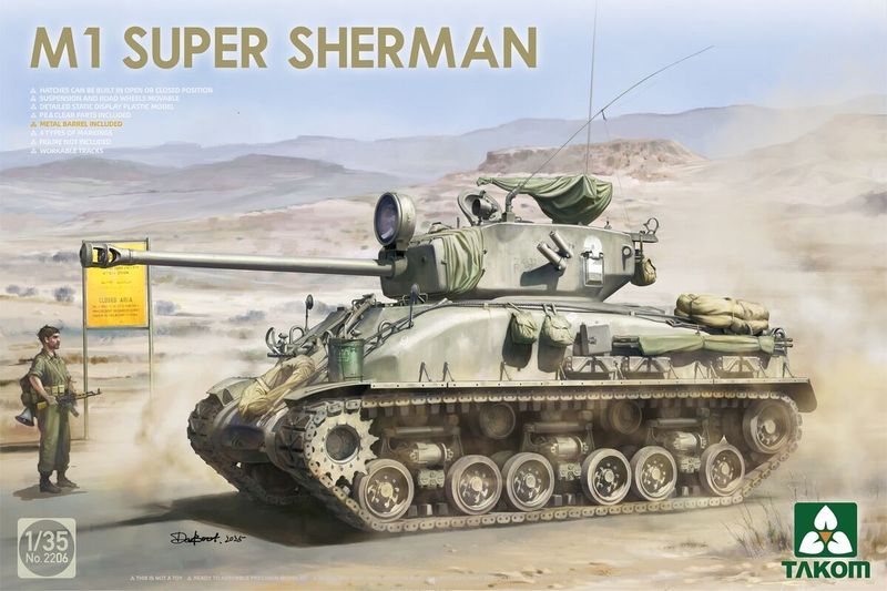 TAKOM TAK2206 1/35 M1 Super Sherman TAKOM TAK2206 1/35 M1 Super Sherman