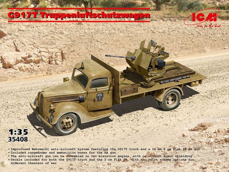 ICM ICM35408 1/35 German G917T Truppenluftschutzwagen ICM ICM35408 1/35 German G917T Truppenluftschutzwagen