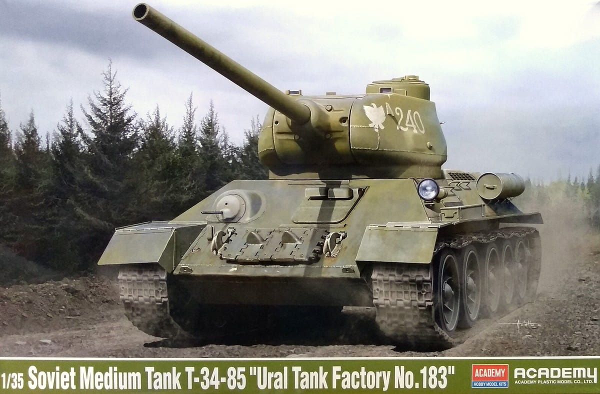 Academy 13554 1/35 Soviet Medium Tank T-34-85 'Ural Tank Factory No. 183'