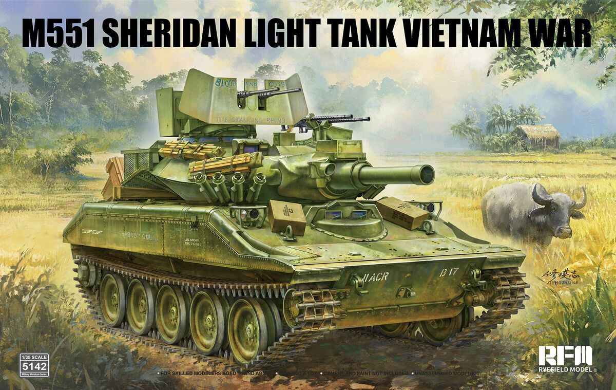 RYEFIELD RM5142 1/35 M551 Light Tank SHERIDAN Vietnam War