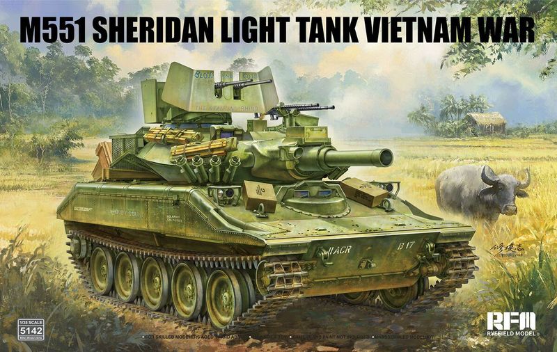 RYEFIELD RM5142 1/35 M551 Light Tank SHERIDAN Vietnam War RYEFIELD RM5142 1/35 M551 Light Tank SHERIDAN Vietnam War