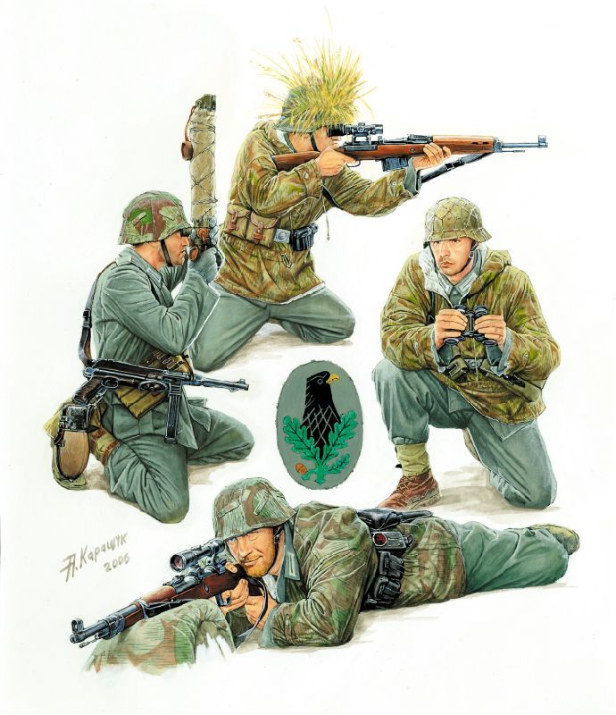 Zvezda ZV3595 1:35 German Sniper Team