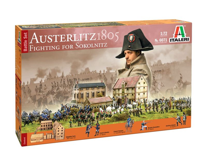 Italeri IT6071 1/72 Austerlitz 1805 - Fighting for Sokolnitz , Battle Set Italeri IT6071 1/72 Austerlitz 1805 - Fighting for Sokolnitz , Battle Set