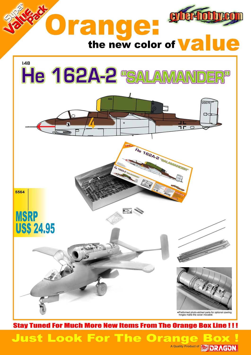 DRAGON DR5526 1/48 He162A-2 Salamander