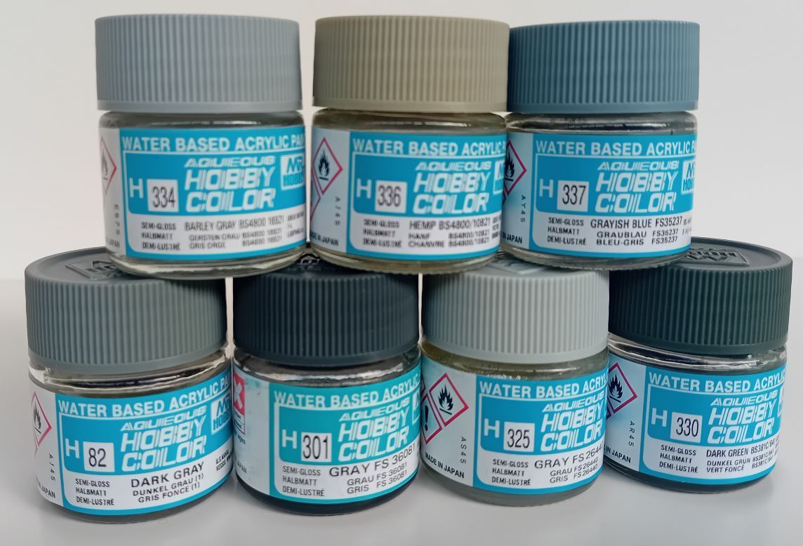 Mr.Hobby SET5 H82 , H301 , H325 , H330 , H334 , H336 , H337 - 7 Stück