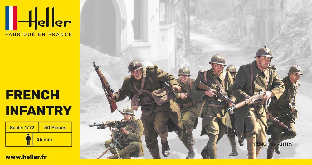 HELLER HE49602 1/72 WW.II French Infantry