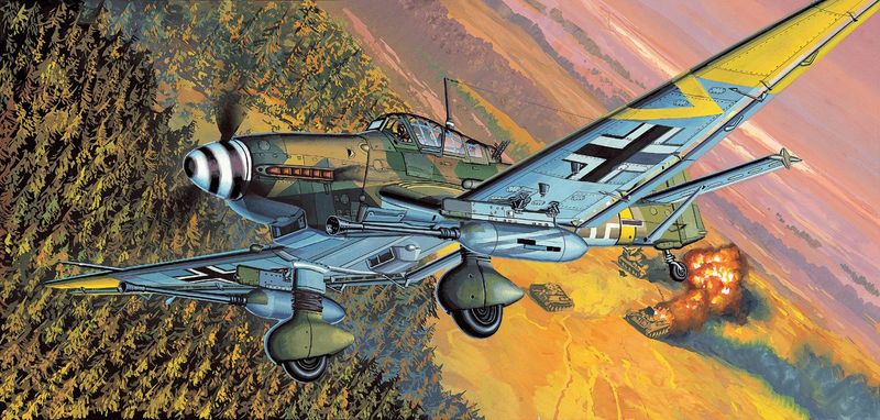 Academy 12404 1/72 JU87G-2 Stuka [Kanonen Vogel]