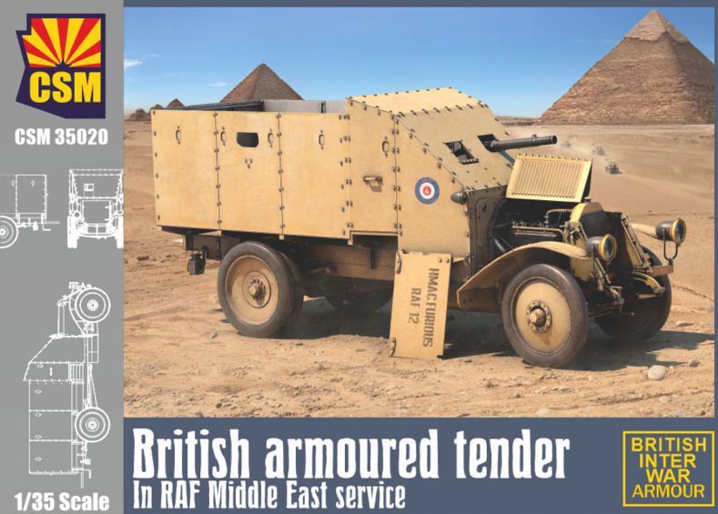 COPPERSTATE CSM35020 1/35 WW.I British Armoured Tender - RAF Middle East Service COPPERSTATE CSM35020 1/35 WW.I British Armoured Tender - RAF Middle East Service