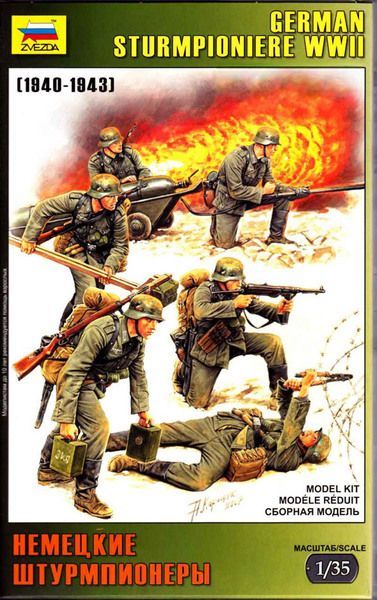 Zvezda ZV3613 1:35 WW II German Sturmpioniere Zvezda ZV3613 1:35 WW II German Sturmpioniere