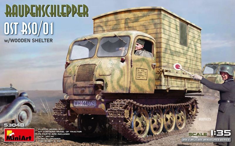 Miniart MA53048 1/35 Raupenschlepper OST RSO/01 with Wooden Shelter Miniart MA53048 1/35 Raupenschlepper OST RSO/01 with Wooden Shelter