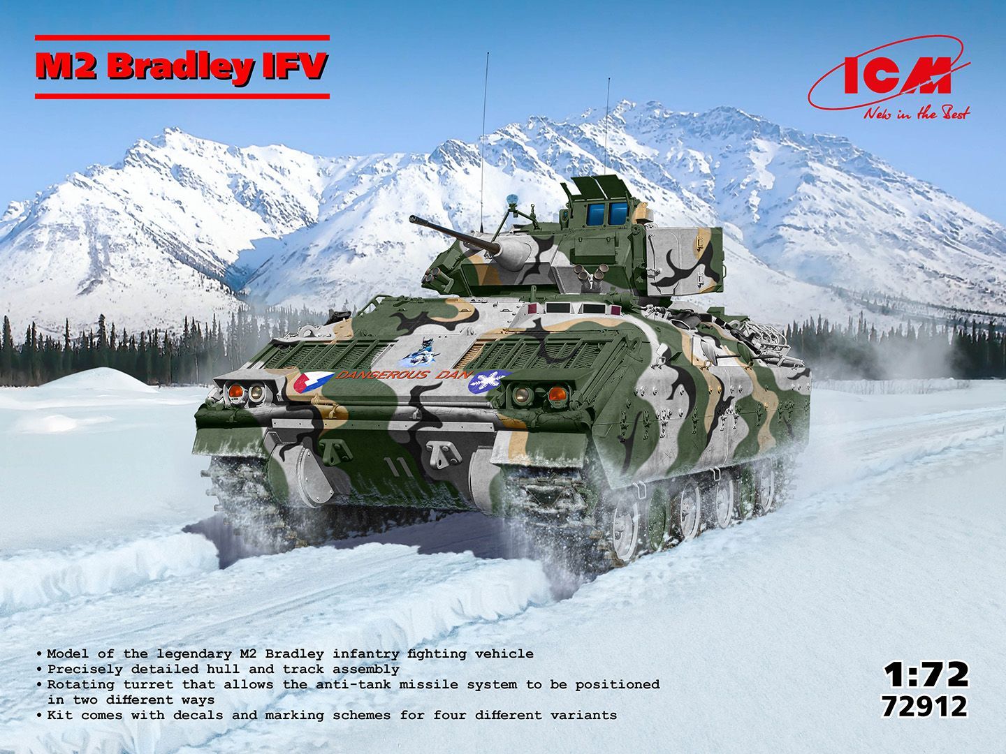 ICM ICM72912 1/72 M2 Bradley - US Infantry Fighting Vehicle