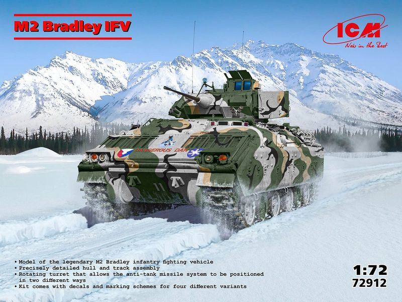 ICM ICM72912 1/72 M2 Bradley - US Infantry Fighting Vehicle ICM ICM72912 1/72 M2 Bradley - US Infantry Fighting Vehicle