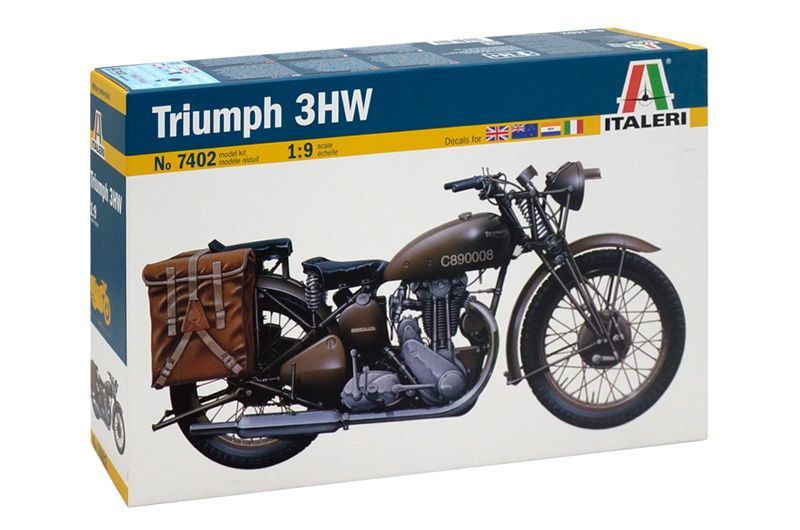 Italeri IT7402 1/9 WWII Motorcycle Triumph 3HW