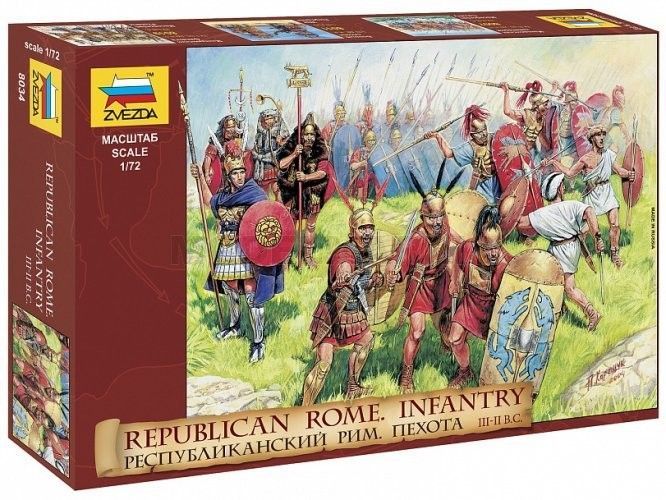 Zvezda ZV8034 1/72  Republican Roman Infantry Zvezda ZV8034 1/72  Republican Roman Infantry