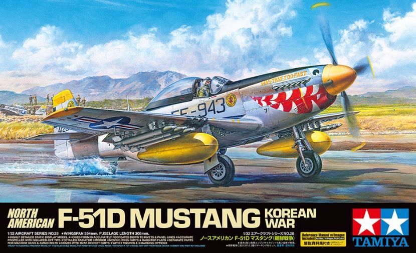 TAMIYA TM60328 1/32 North American F-51D Mustang Korean War