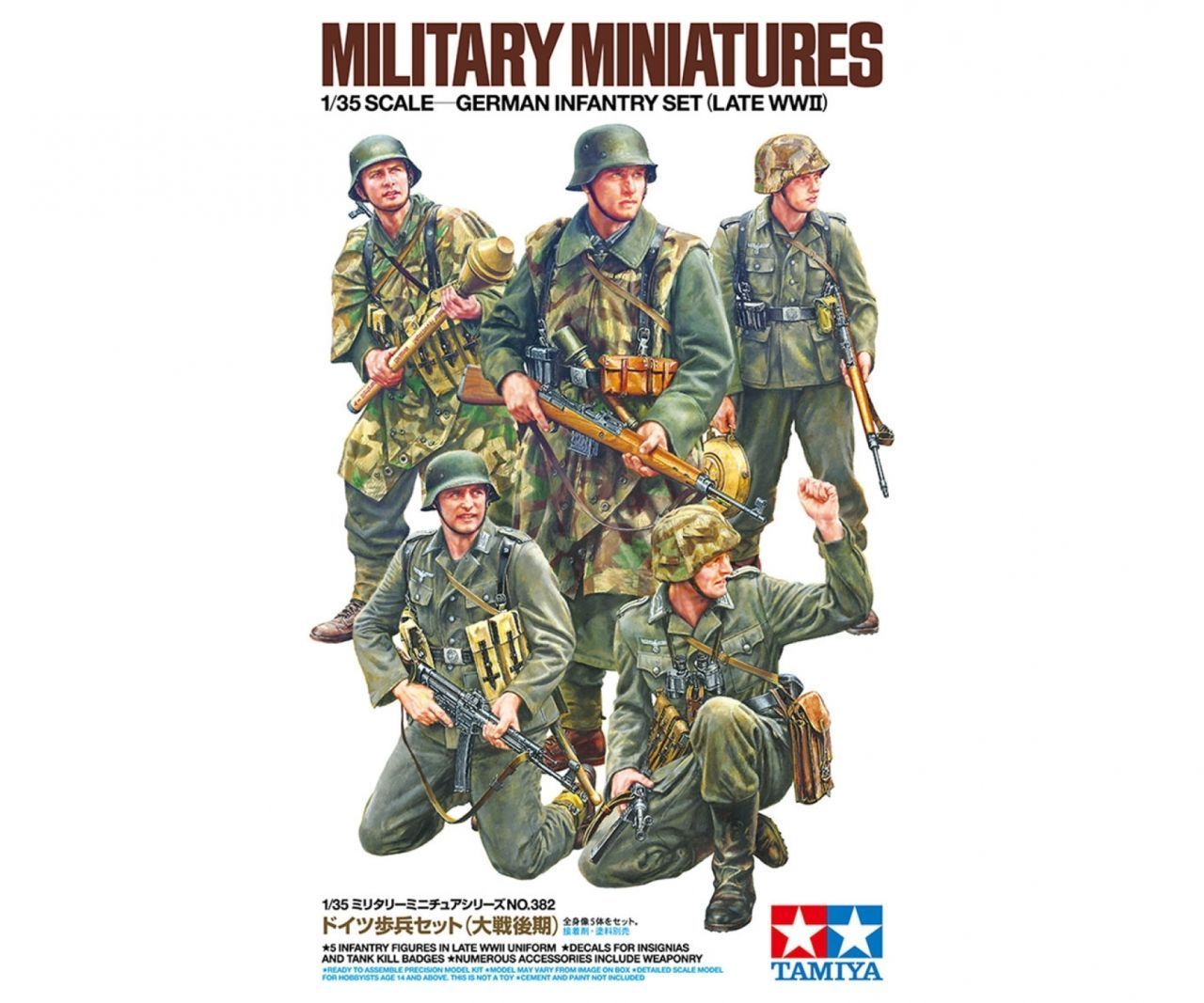 TAMIYA TM35382 1/35 German Infantry Set - Late WW.II TAMIYA TM35382 1/35 German Infantry Set - Late WW.II