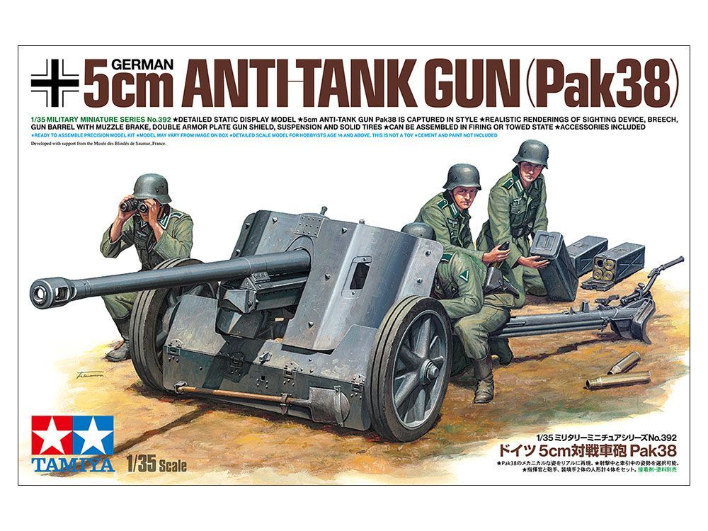 Tamiya TM35392 1/35 German 5cm Anti-Tank Gun ( PaK 38 ) Tamiya TM35392 1/35 German 5cm Anti-Tank Gun ( PaK 38 )