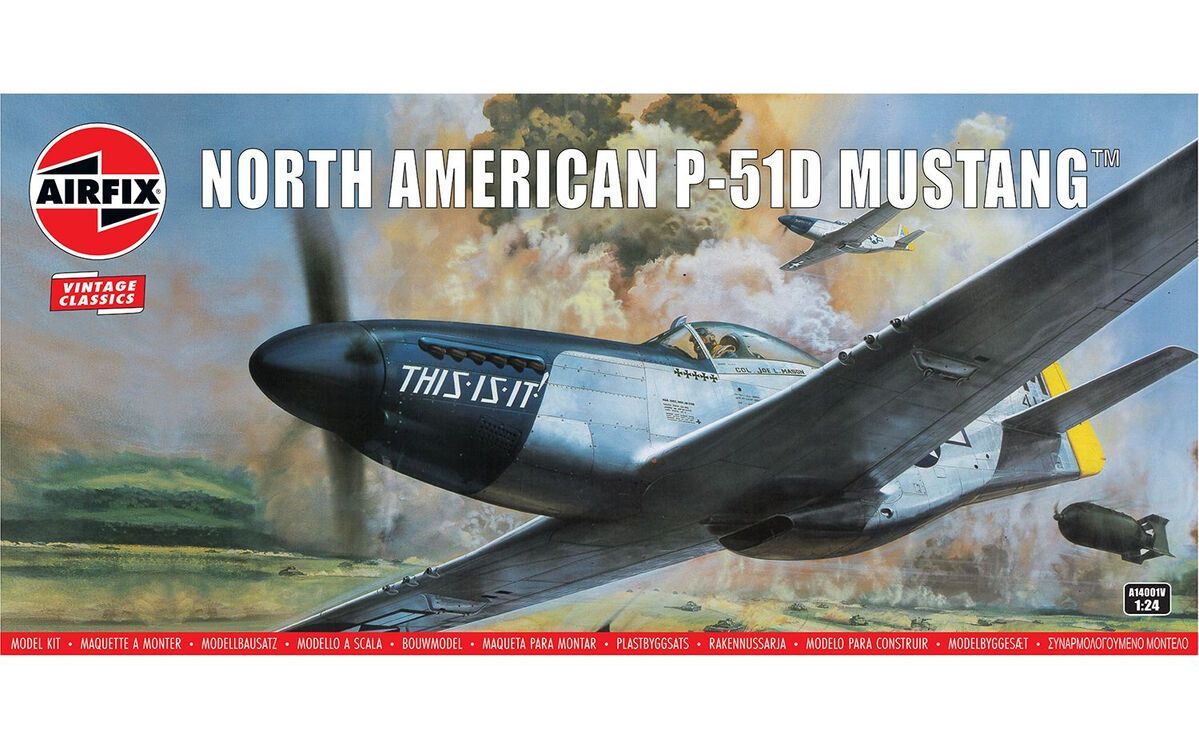 Airfix AF14001V 1/24 North American P-51D Mustang Airfix AF14001V 1/24 North American P-51D Mustang