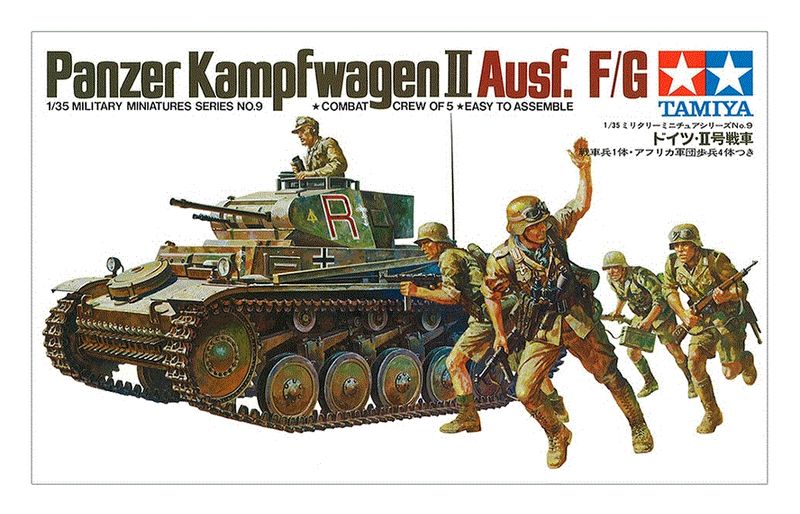 Tamiya TM35009 1/35 Pz.Kpfw.II , Ausf. F/G Tamiya TM35009 1/35 Pz.Kpfw.II , Ausf. F/G